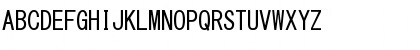 Download MS Gothic Regular Font Uppercase Preview