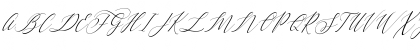 Download Letternisa Slant Regular Font Uppercase Preview
