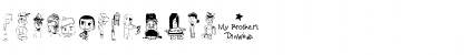 Download My Brothers Drawings Regular Font Uppercase Preview