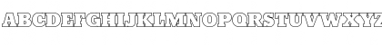 Download BetonOutPExtBol Regular Font Uppercase Preview