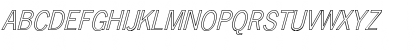 Download NewsGothic Hollow Italic Italic Font