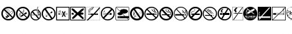 Download NoSmoking Regular Font Uppercase Preview