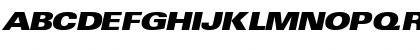 Download NovaBlackExpandedSSK Italic Font Uppercase Preview