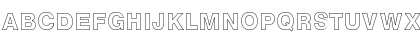 Download NTOutline Bold Font Uppercase Preview