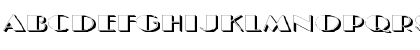 BIGCSHAD-Normal Extended Regular Font Uppercase Preview