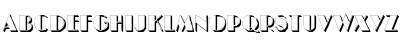 BIGCSHAD-Normal Regular Font Uppercase Preview