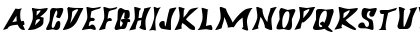 BigDaddyExtended Oblique Font Uppercase Preview BigDaddyExtended Oblique Font Uppercase Preview