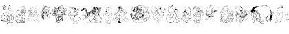 Download 001 Disney's Pooh1 Regular Font Uppercase Preview