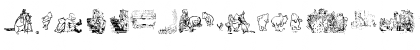 Download 001 Pooh Classic Dings Regular Font Uppercase Preview