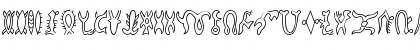 Download 101! Easter Island III Regular Font Uppercase Preview