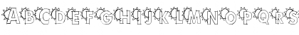 Download 101! Kidlet Sunshine 'Bet Regular Font Uppercase Preview