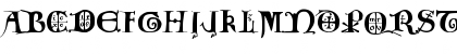 Download 12th century caps Regular Font Uppercase Preview