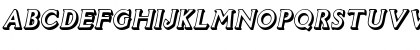 Download BinetShadowSSK Italic Font Uppercase Preview