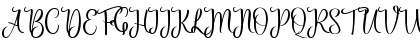 Download Priscilla Script Regular Font Uppercase Preview