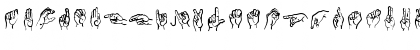 Download AbcAmSignLang Regular Font Uppercase Preview