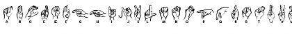 Download AbcAmSignLangLetter Regular Font Uppercase Preview