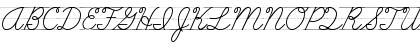 Download AbcCursiveLined Regular Font Uppercase Preview