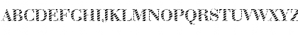 Download ABCTech Bodoni Stripe2 Regular Font Uppercase Preview