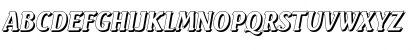 Download AbelBeckerShadow BoldItalic Font Uppercase Preview