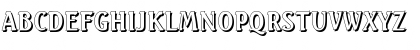 Download AbelBeckerShadow Regular Font Uppercase Preview