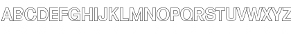 Download AdamBeckerOutline-Medium Regular Font Uppercase Preview