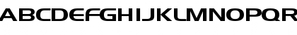Download AeroExtended Regular Font Uppercase Preview