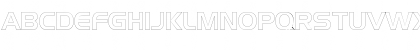 Download AeroOutline Regular Font Uppercase Preview