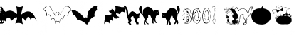 Download AEZ halloween dingbats Normal Font Uppercase Preview