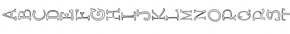 Download AEZ outline vertical Regular Font Uppercase Preview