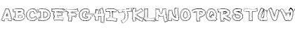 Download AKApplique White Regular Font Uppercase Preview