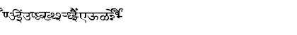 Download AkrutiDevNartaki Normal Font Uppercase Preview