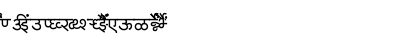 Download AkrutiDevParimala Normal Font Uppercase Preview