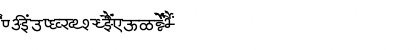 Download AkrutiDevRekha Normal Font Uppercase Preview