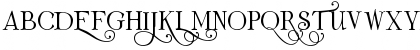 Download Albemarle Swash Regular Font Uppercase Preview