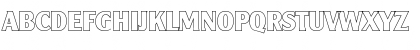 Download AlexanderBeckerOutline-ExBold Regular Font Uppercase Preview