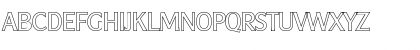 Download AlexanderBeckerOutline Regular Font Uppercase Preview