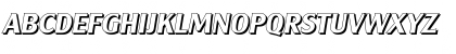 Download AlexanderBeckerShadow BoldItalic Font Uppercase Preview