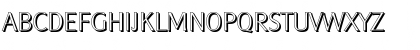 Download AlexanderBeckerShadow-Xlight Regular Font Uppercase Preview