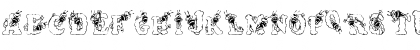 Download AlphaBizzyBee Regular Font Uppercase Preview