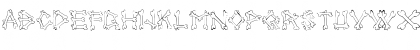 Download AlphaBones Regular Font Uppercase Preview