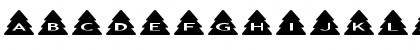 Download AlphaShapes xmas trees Normal Font Uppercase Preview