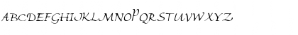 Download AmbienteScriptSSK Regular Font Uppercase Preview