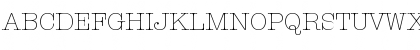 Download AmericanTypewriter Light Font Uppercase Preview