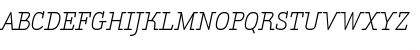 Download AmintaItalic Regular Font Uppercase Preview