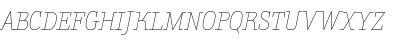 Download AmintaLightItalic Regular Font Uppercase Preview