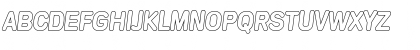 Download AndreasBeckerOutline BoldItalic Font Uppercase Preview