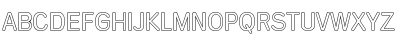 Download AndreasBeckerOutline-Light Regular Font Uppercase Preview