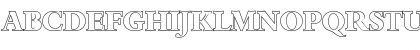 Download AndrewBeckerOutline-ExtraBold Regular Font Uppercase Preview