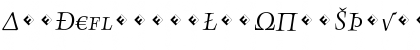 Download AngkoonTF-RegularItalicSCExp Regular Font Uppercase Preview