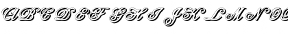 Download Anglia Script Shadow Regular Font Uppercase Preview